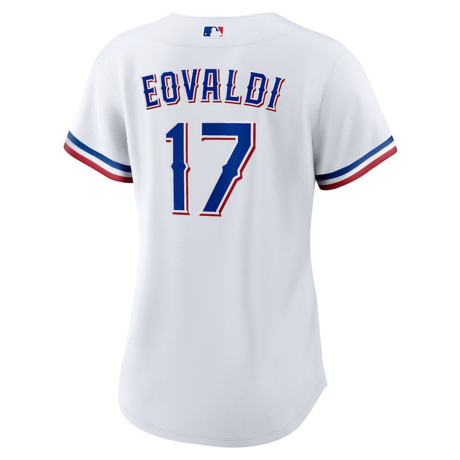 Nathan Eovaldi 17 Texas Rangers Women's Home Jersey - White