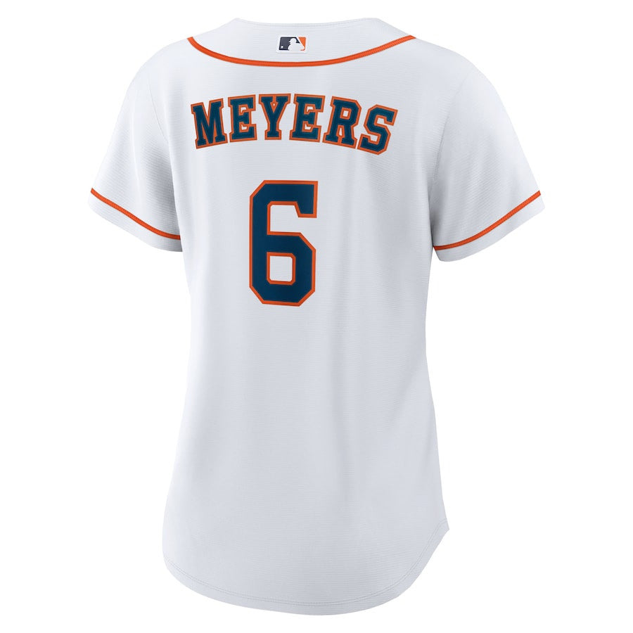 Jake Meyers 6 Houston Astros Women's Home Jersey - White