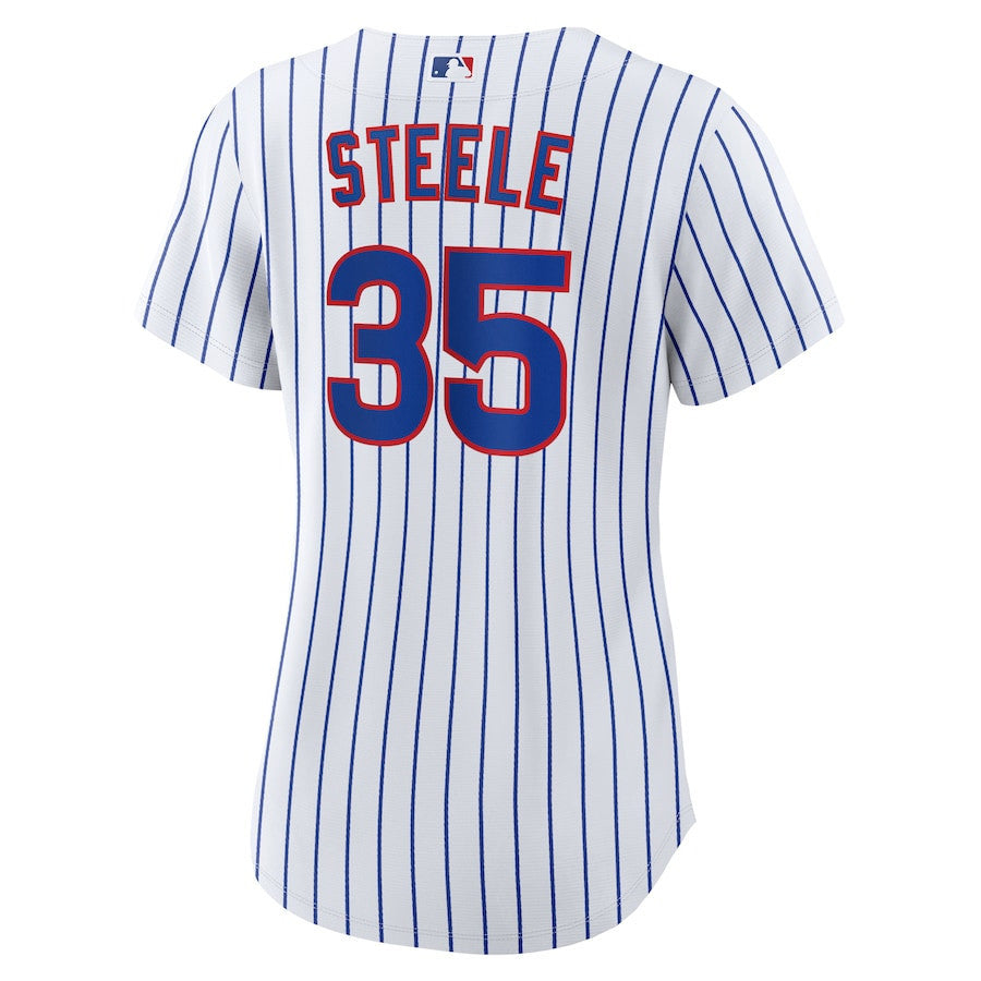 Justin Steele 35 Chicago Cubs Women's Home Jersey - White