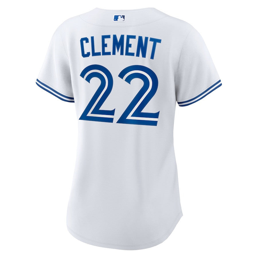 Ernie Clement 22 Toronto Blue Jays Women's Home Jersey - White