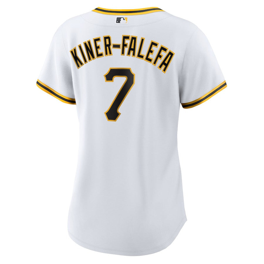 Isiah Kiner-Falefa 7 Pittsburgh Pirates Women's Home Jersey - White