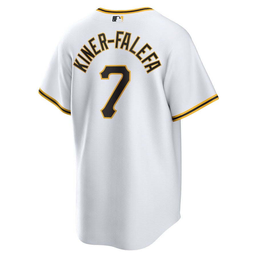 Isiah Kiner-Falefa 7 Pittsburgh Pirates Home Men Jersey - White