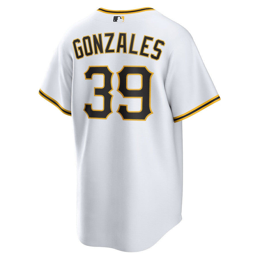 Nick Gonzales 39 Pittsburgh Pirates Home Men Jersey - White
