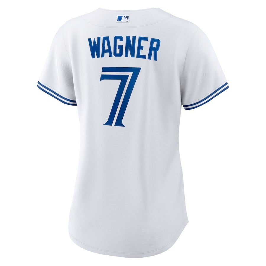 Will Wagner 7 Toronto Blue Jays Home Women Jersey - White