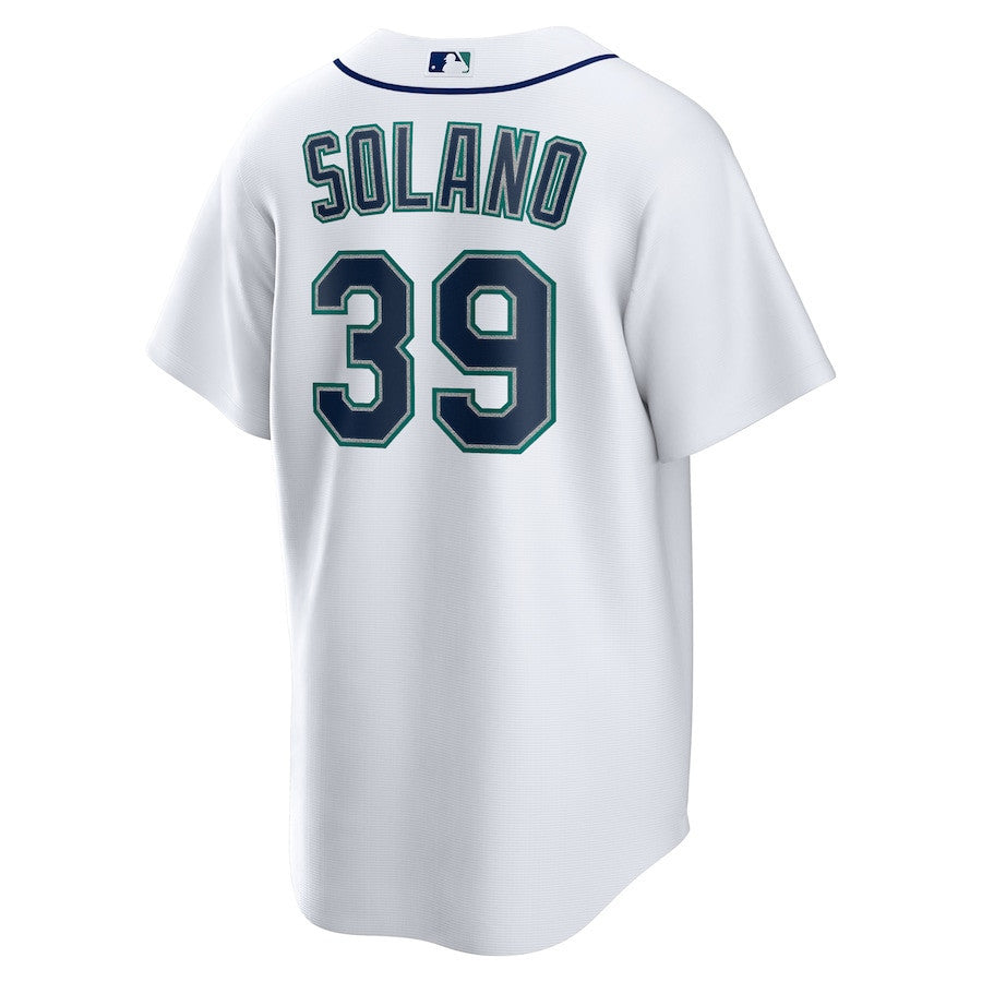 Donovan Solano 39 Seattle Mariners Home Men Jersey - White