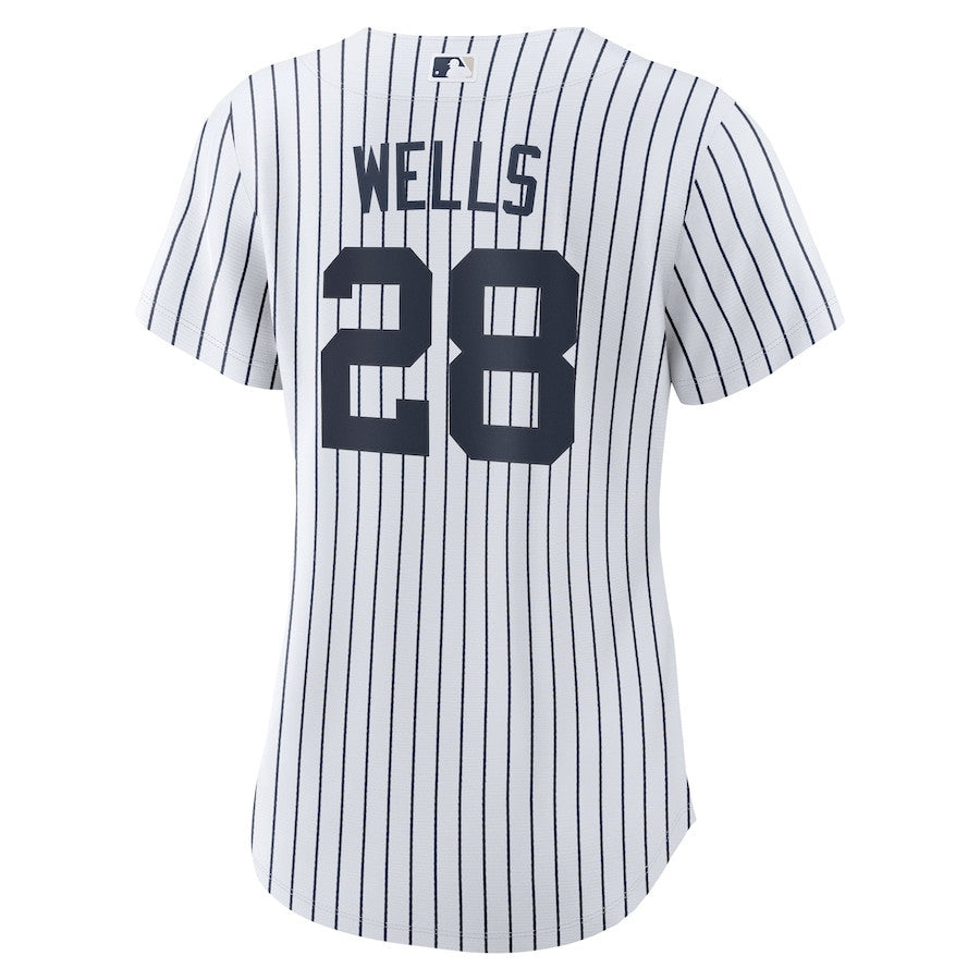 Austin Wells 28 New York Yankees Home Women Jersey - White