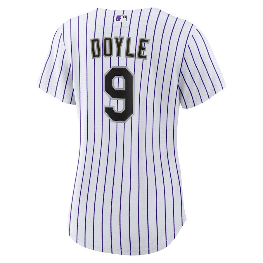 Brenton Doyle 9 Colorado Rockies Home Women Jersey - White