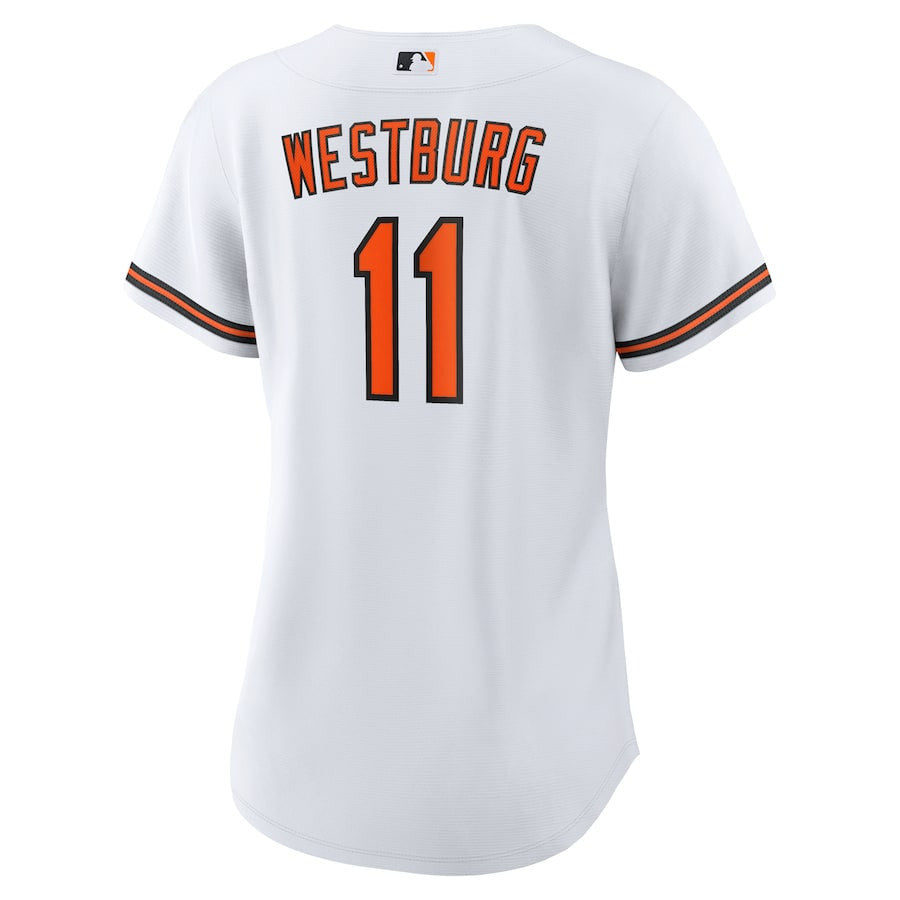 Jordan Westburg 11 Baltimore Orioles Home Women Jersey - White