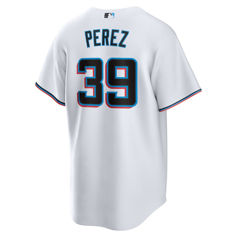 Eury Perez 39 Miami Marlins Home Men Jersey - White
