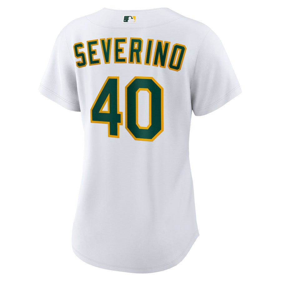 Luis Severino 40 Athletics Home Women Jersey - White