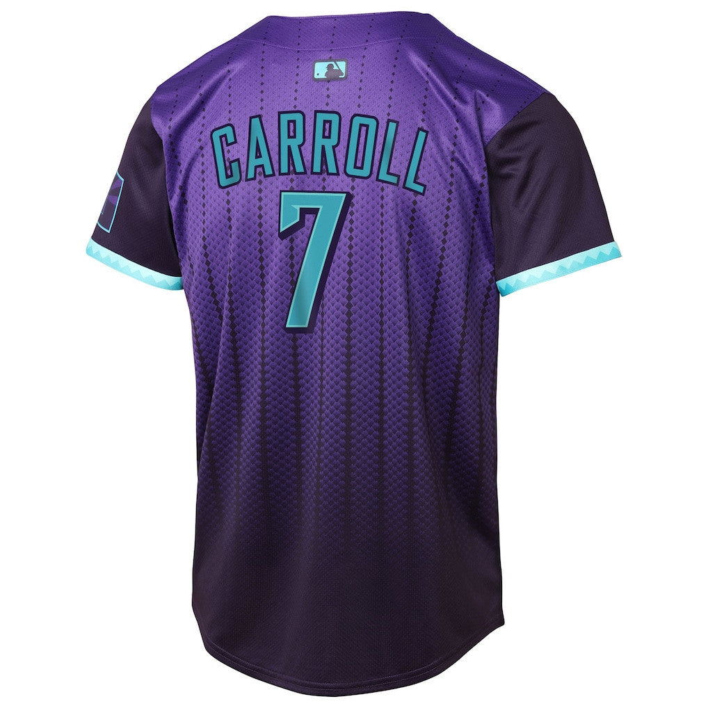 Corbin Carroll 7 Arizona Diamondbacks 2025 City Connect Limited Player YOUTH Jersey - Purple