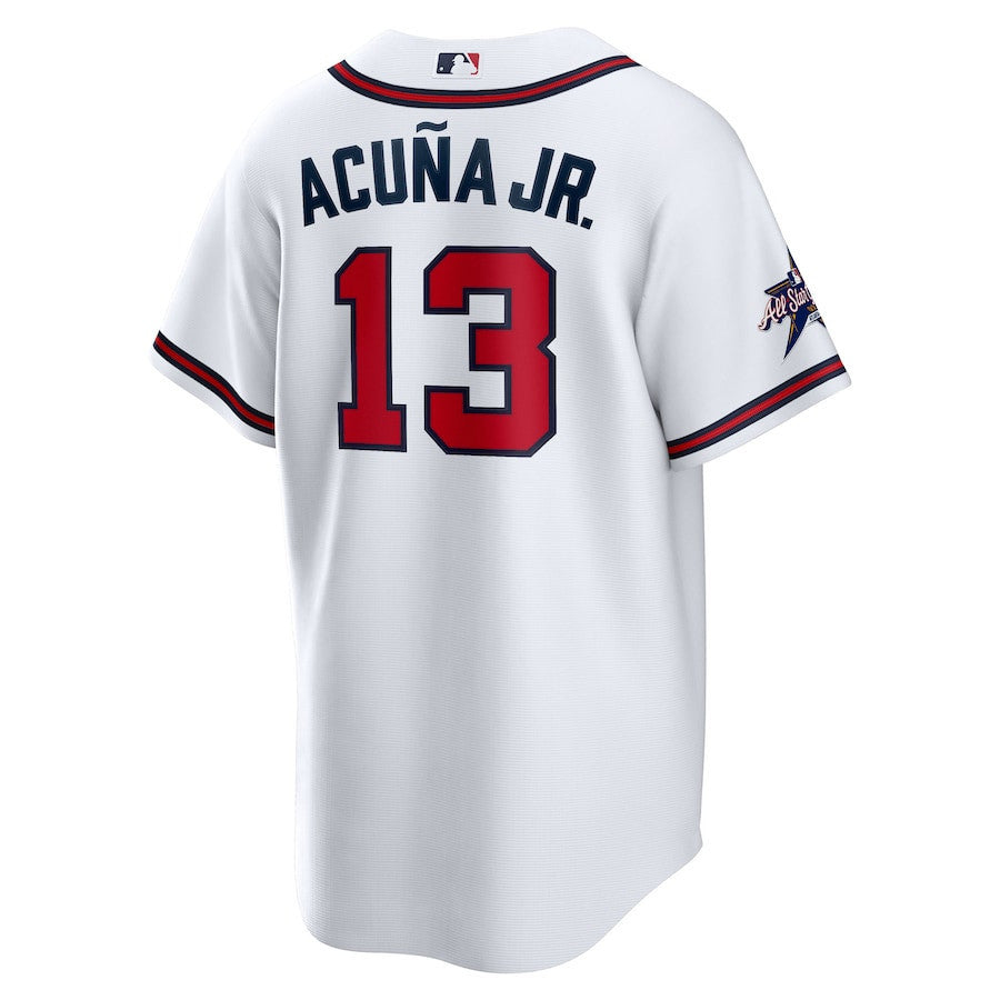 Ronald Acuña Jr. 13 Atlanta Braves 2025 MLB All-Star Game Home Men Jersey - White
