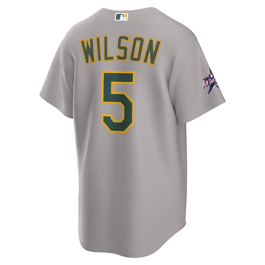 Jacob Wilson 5 Athletics 2025 MLB All-Star Game Road Men Jersey - Gray