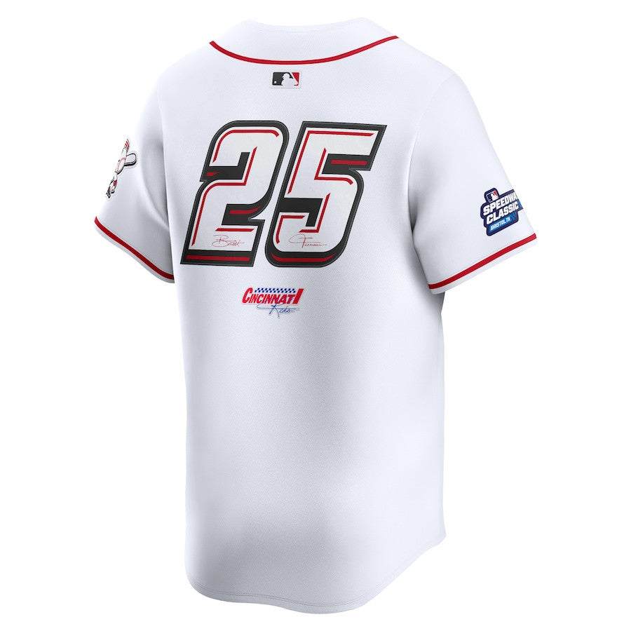 Cincinnati Reds #25 2025 Speedway Classic Home Limited Men Jersey - White