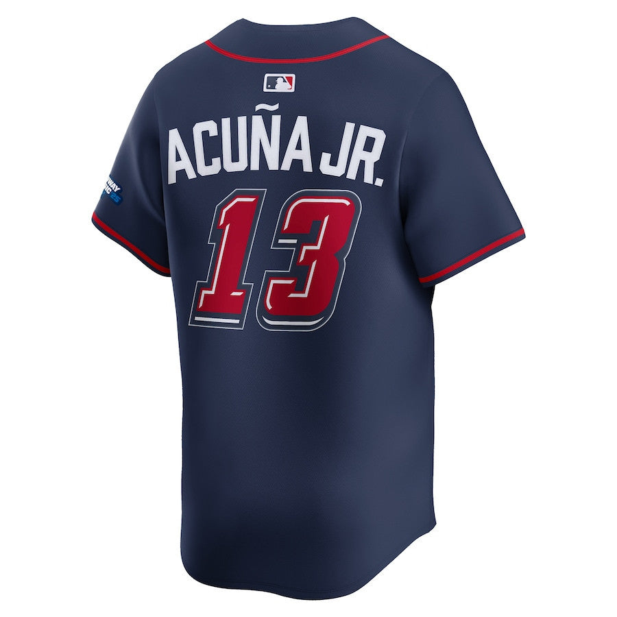 Ronald Acuña Jr. 13 Atlanta Braves 2025 Speedway Classic Alternate Limited Men Jersey - Navy