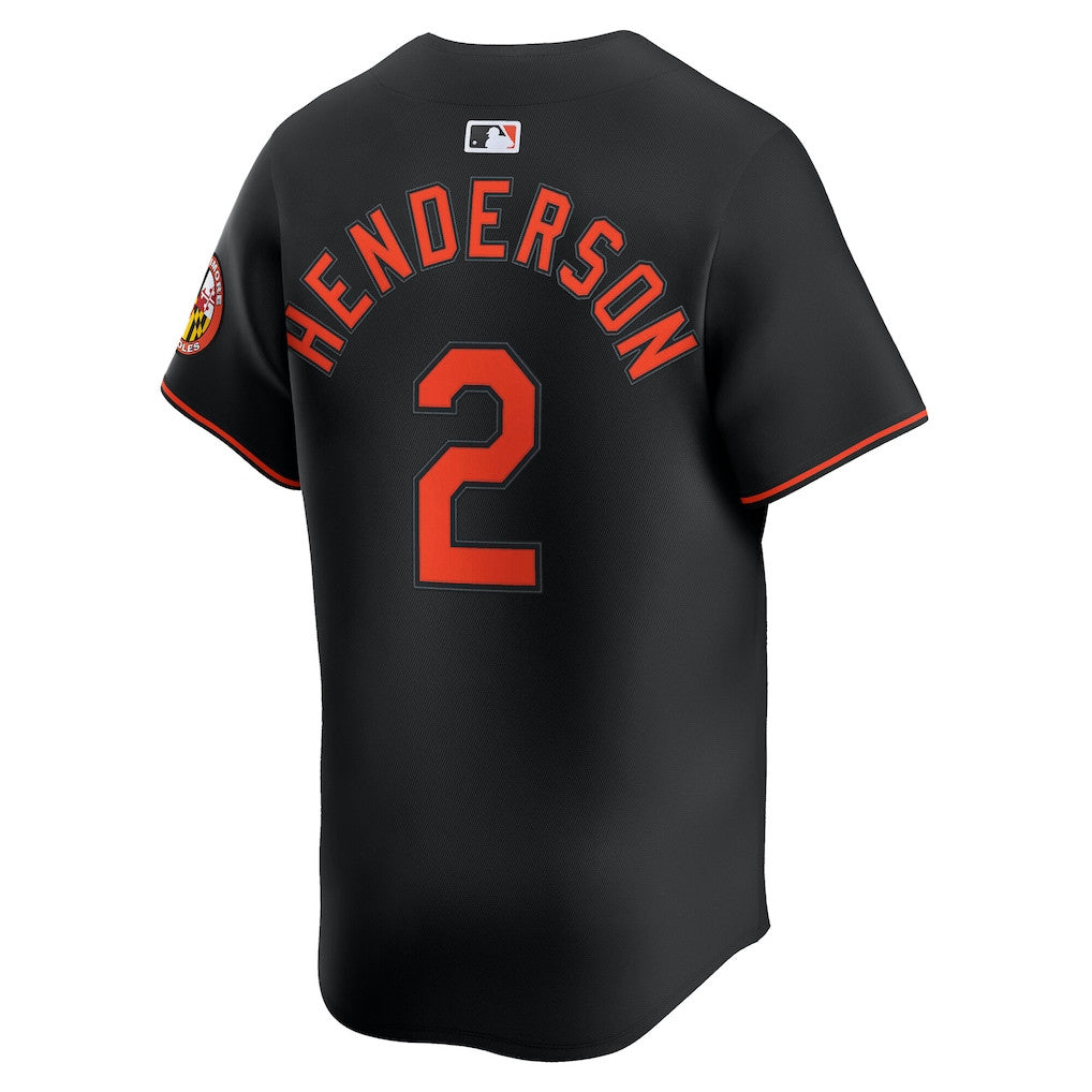 Gunnar Henderson 2 Baltimore Orioles Alternate Men Jersey - Black