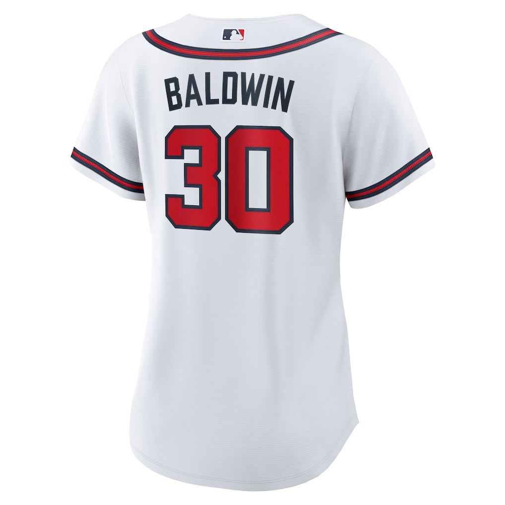 Drake Baldwin 30 Atlanta Braves Women's Home Jersey - White