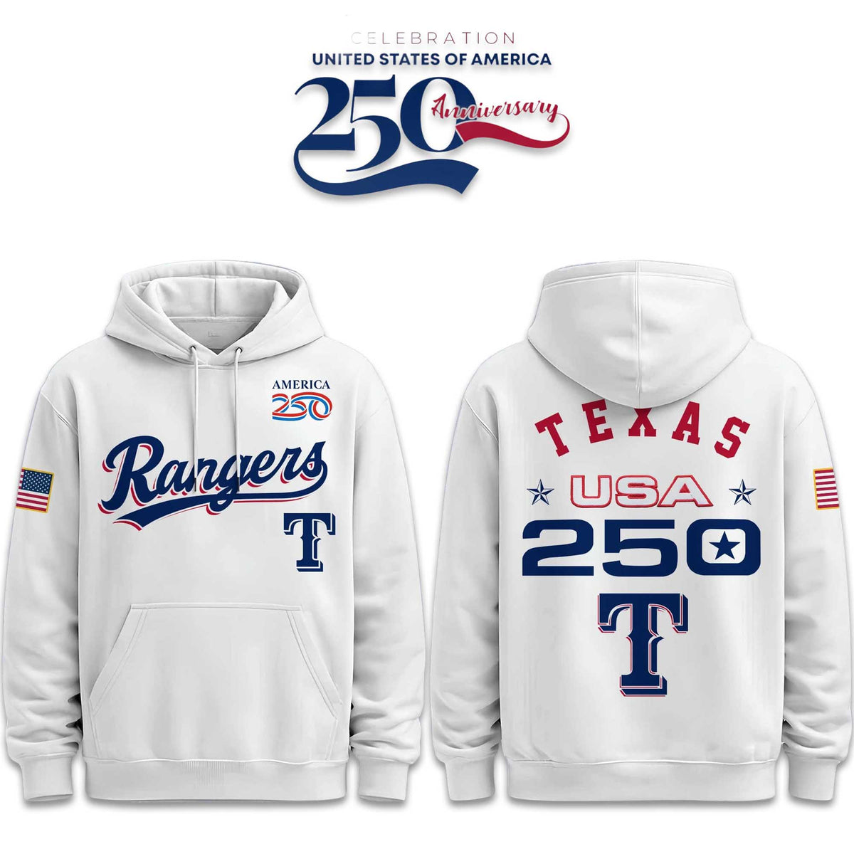 San Francisco Giants America 250th Anniversary 2026 White Pullover Hoodie
