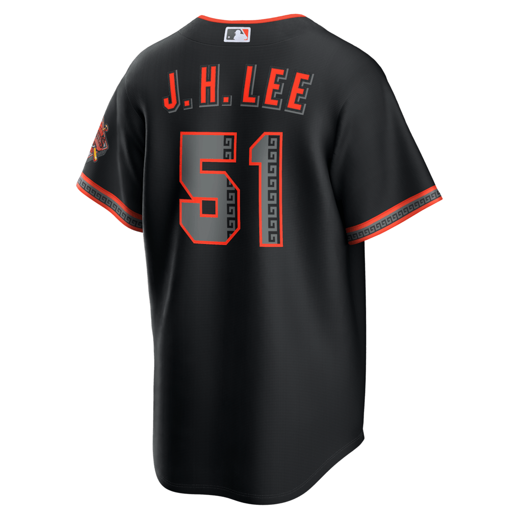 Jung Hoo Lee 51 San Francisco Giants Alternate Stadium Jersey - Men, Black
