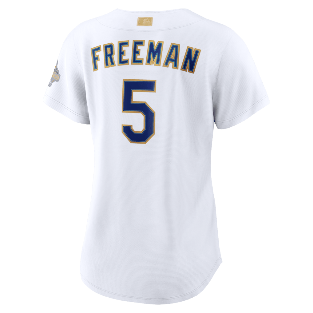 Freddie Freeman 5 Los Angeles Dodgers Women's 2026 Gold Collection Stadium Jersey - White
