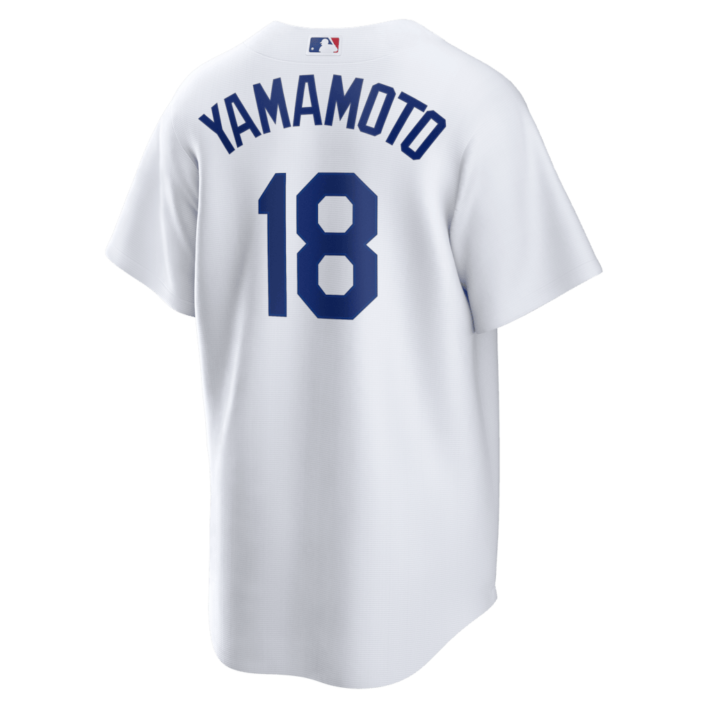 Yoshinobu Yamamoto 18 Los Angeles Dodgers 2026 Home Men Jersey - White