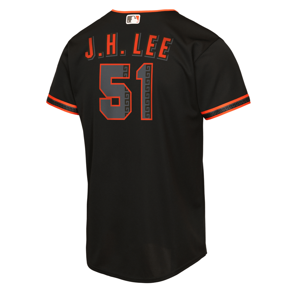 Jung Hoo Lee 51 San Francisco Giants Alternate 2 YOUTH Jersey - Black