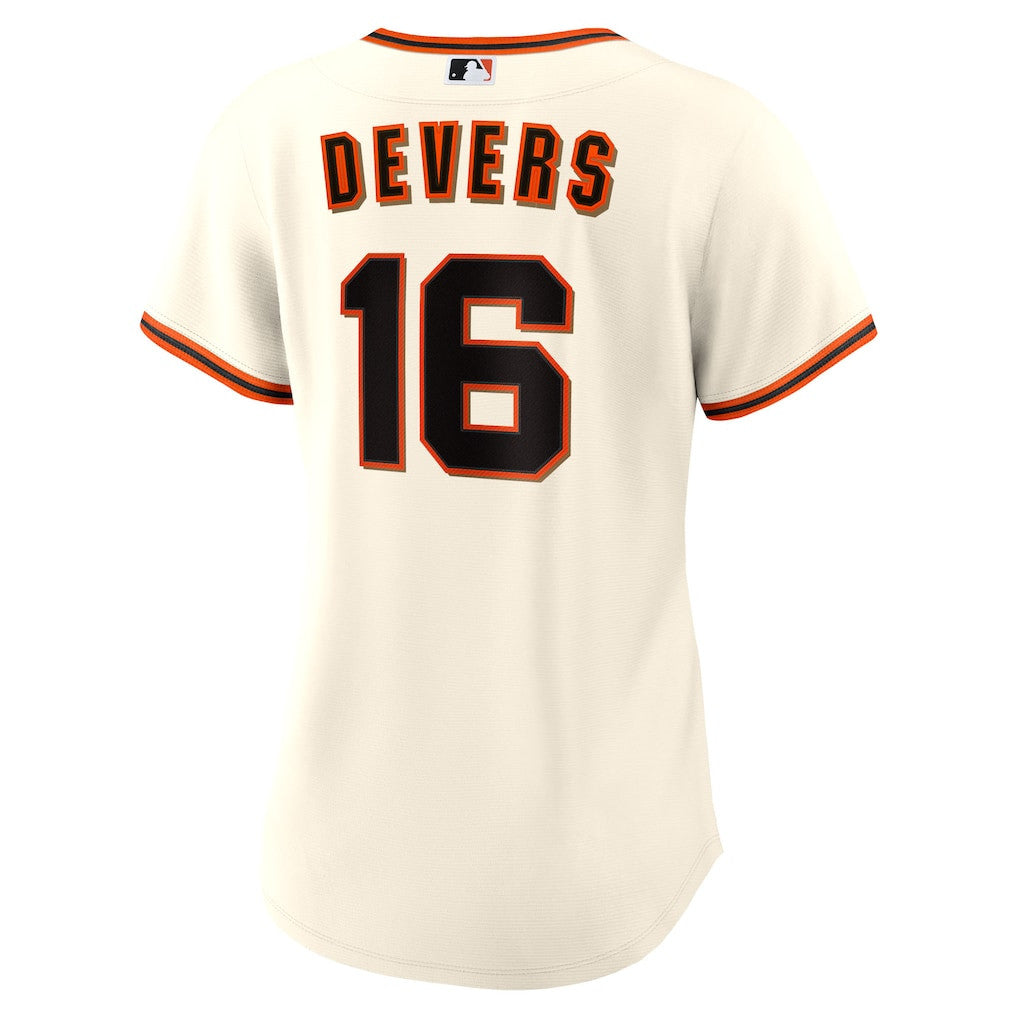 Rafael Devers 16 San Francisco Giants Women's Home Jersey - White