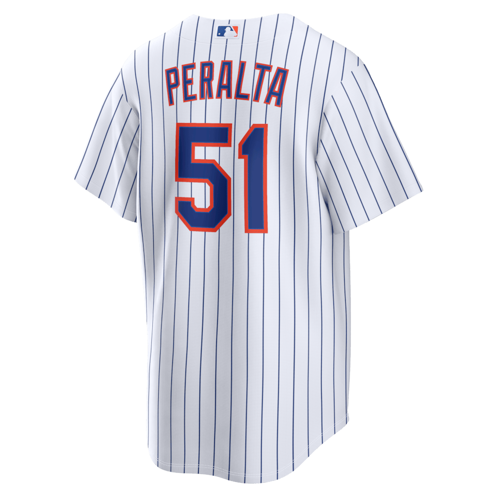 Freddy Peralta 51 New York Mets Home Men Jersey - White