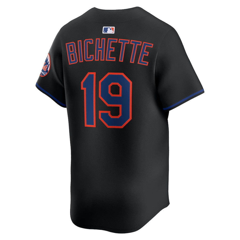 Bo Bichette 19 New York Mets Alternate Limited Men Jersey - Black