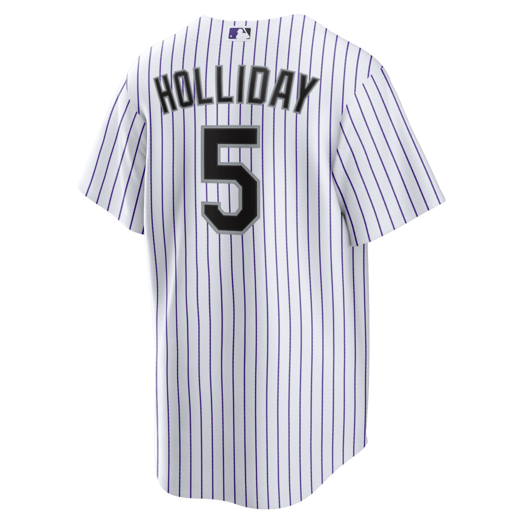 Matt Holliday 5 Colorado Rockies Home Retired Player Men Jersey - White