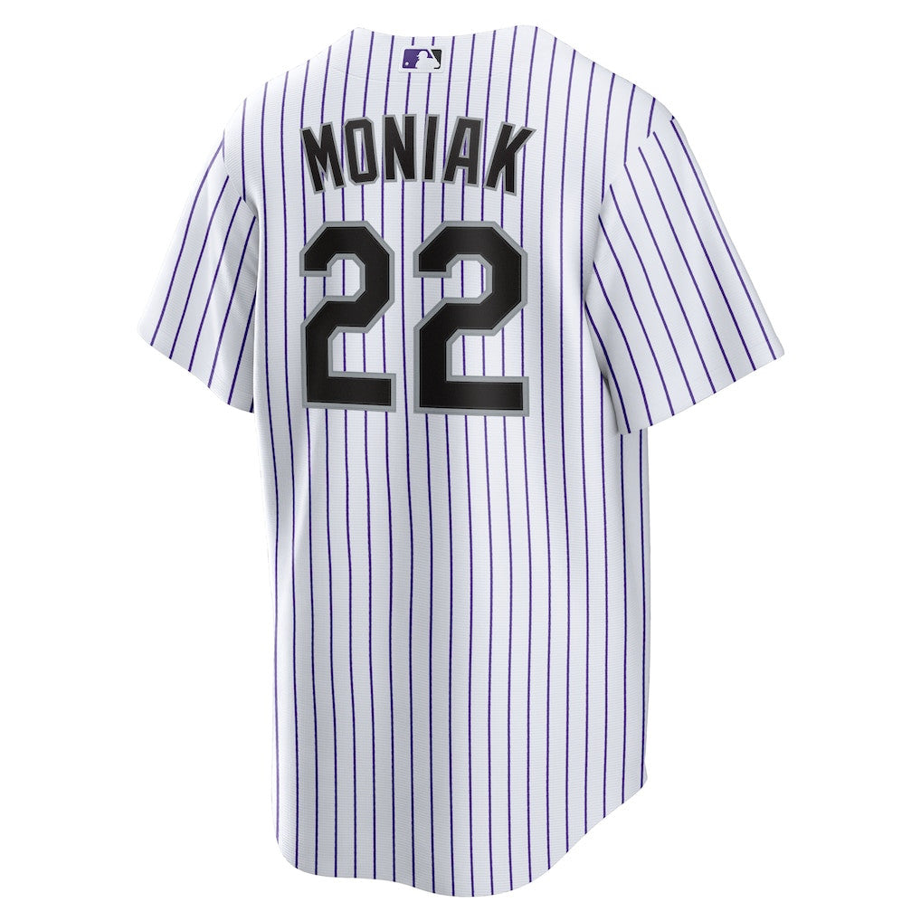 Mickey Moniak 22 Colorado Rockies Home Men Jersey - White
