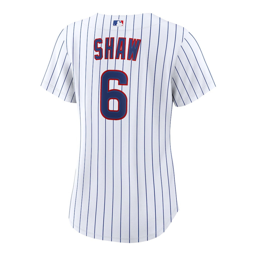 Matt Shaw 6 Chicago Cubs Women's Home Jersey - White