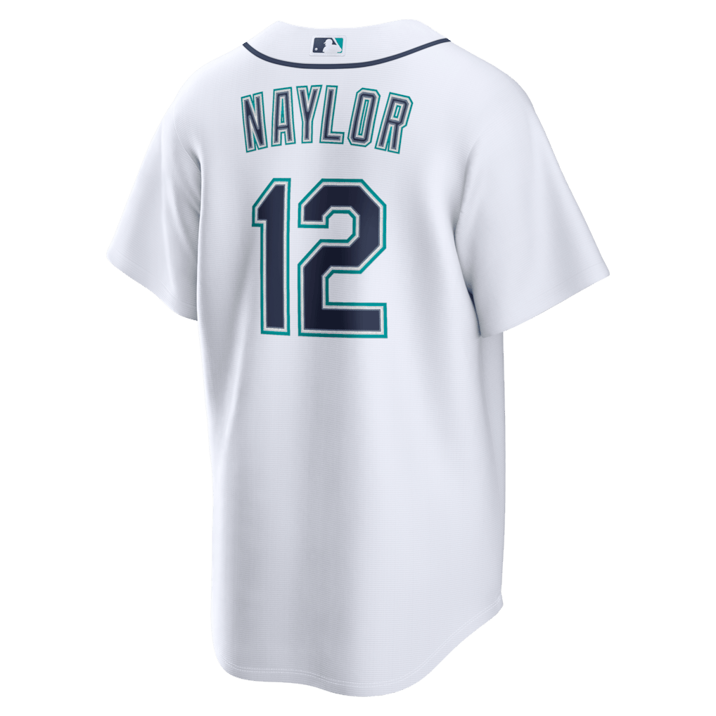 Josh Naylor 12 Seattle Mariners Home Men Jersey - White