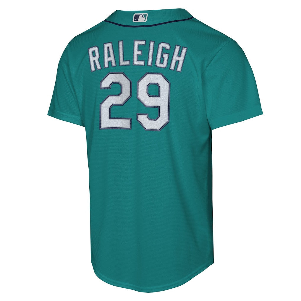 Cal Raleigh 29 Seattle Mariners Alternate YOUTH Jersey - Teal