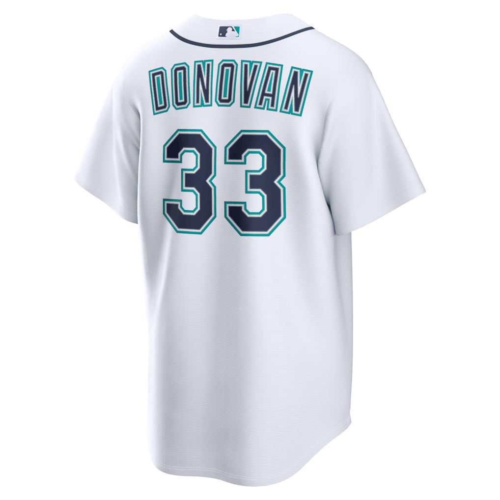Brendan Donovan 33 Seattle Mariners Home Men Jersey - White