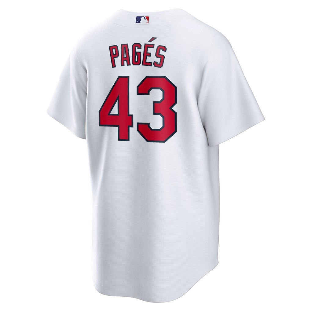 Pedro Pagés 43 St. Louis Cardinals Home Men Jersey - White