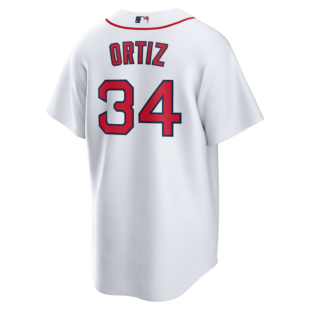 David Ortiz 34 Boston Red Sox Home Men Jersey - White