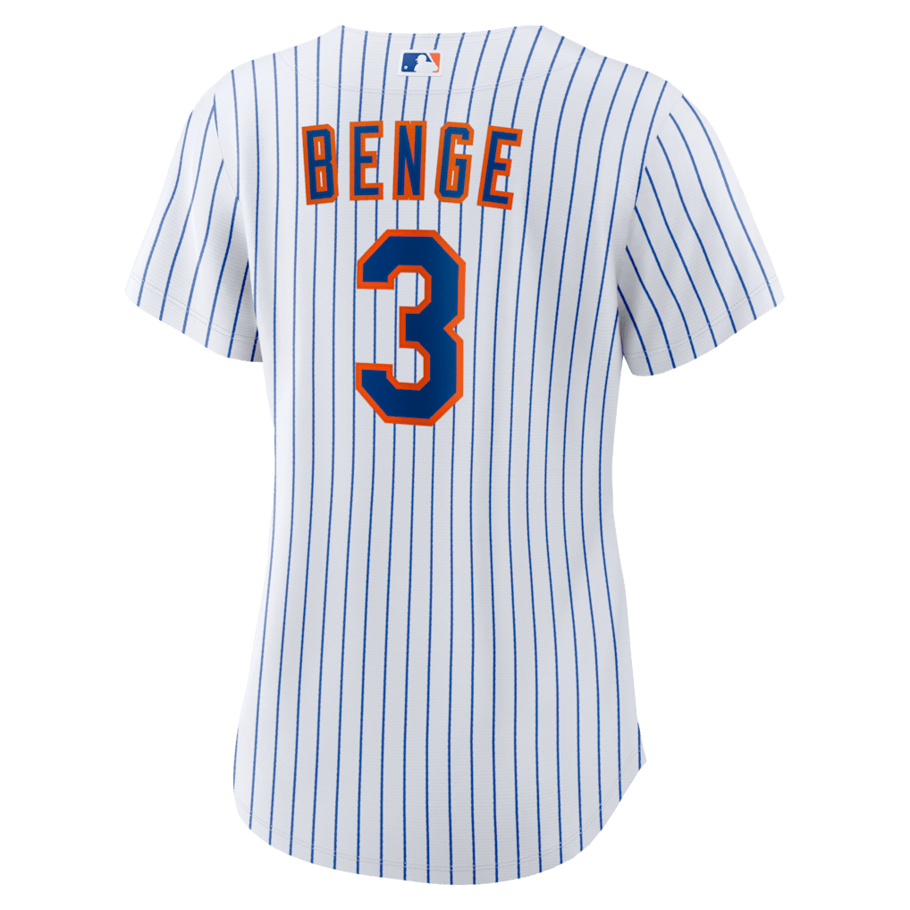 Carson Benge 3 New York Mets Women's Home Jersey - White