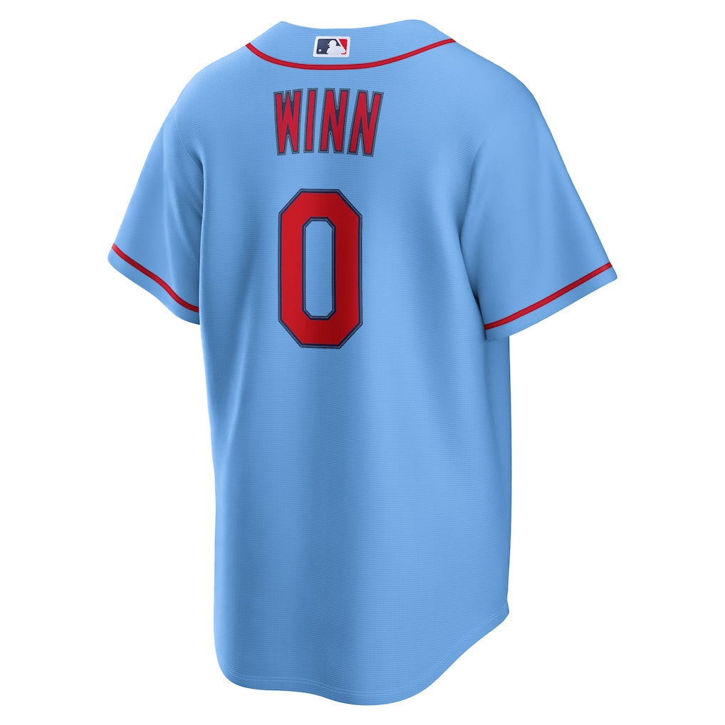 Masyn Winn 0 St. Louis Cardinals Alternate Men Jersey - Light Blue