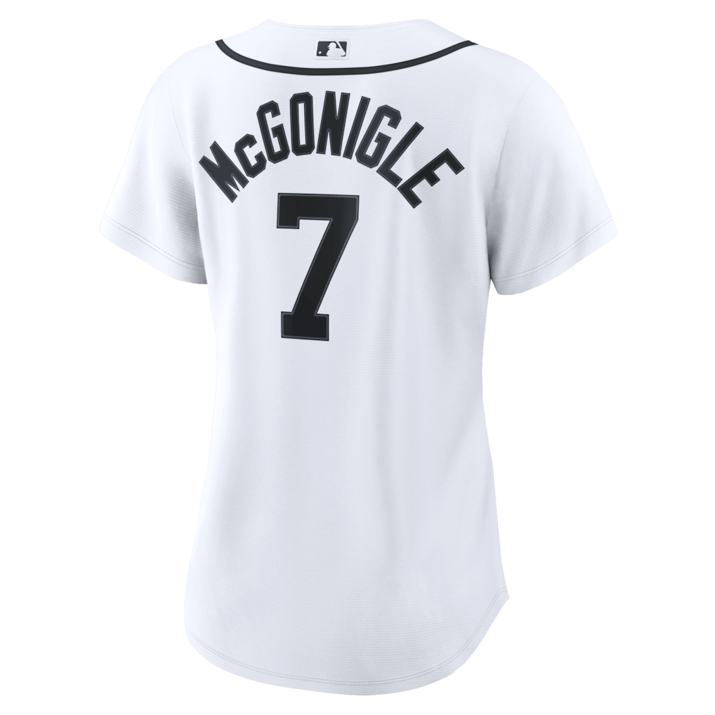 Kevin McGonigle 7 Detroit Tigers Women's Home Jersey - White