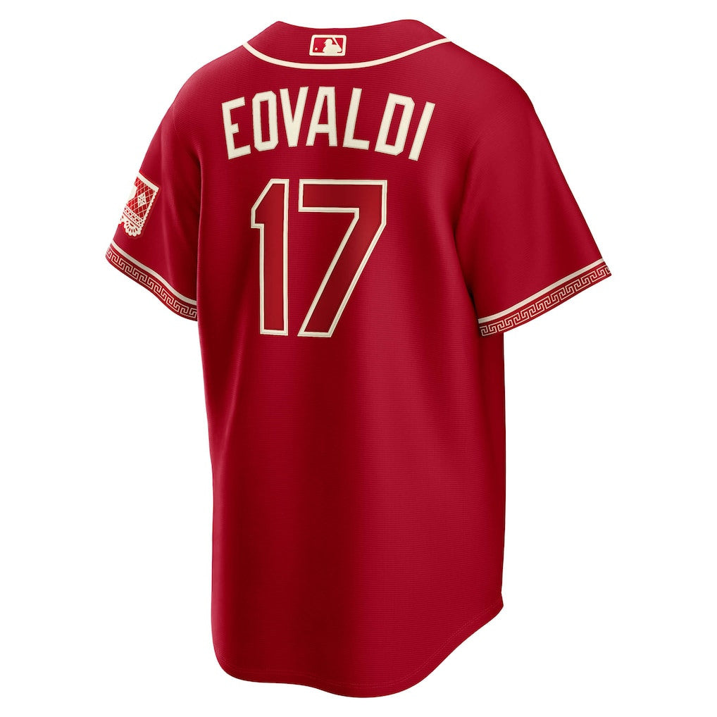 Nathan Eovaldi 17 Texas Rangers 2026 City Connect Jersey - Men, Red