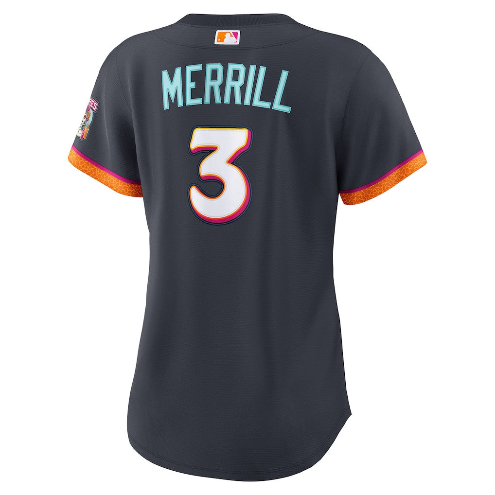 Jackson Merrill 3 San Diego Padres Women's 2026 City Connect Jersey - Obsidian