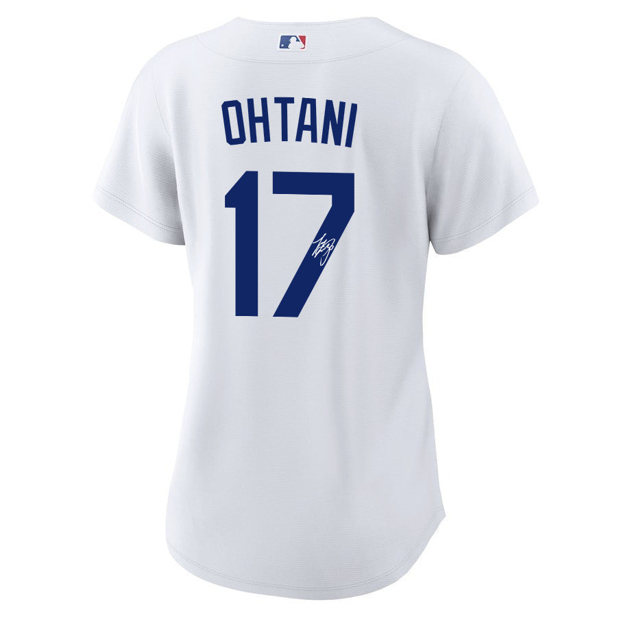 Shohei Ohtani 17 Signed Los Angeles Dodgers Home Jersey - Women White Jersey