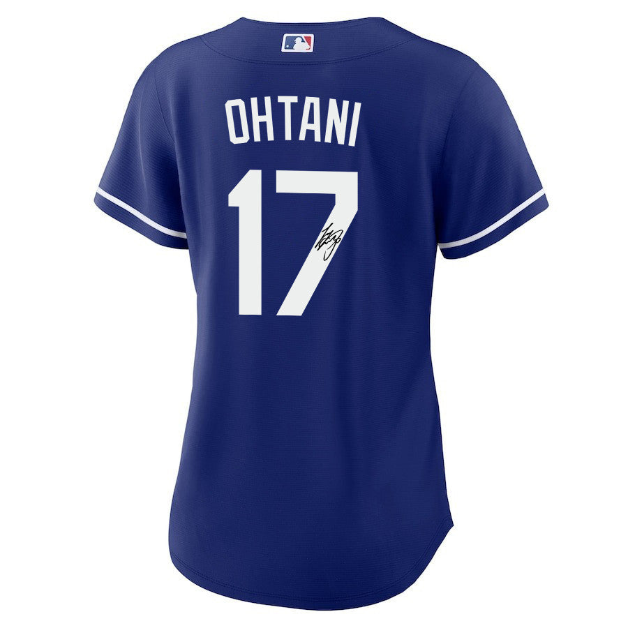 Shohei Ohtani 17 Signed Los Angeles Dodgers Home Jersey - Women Royal Jersey