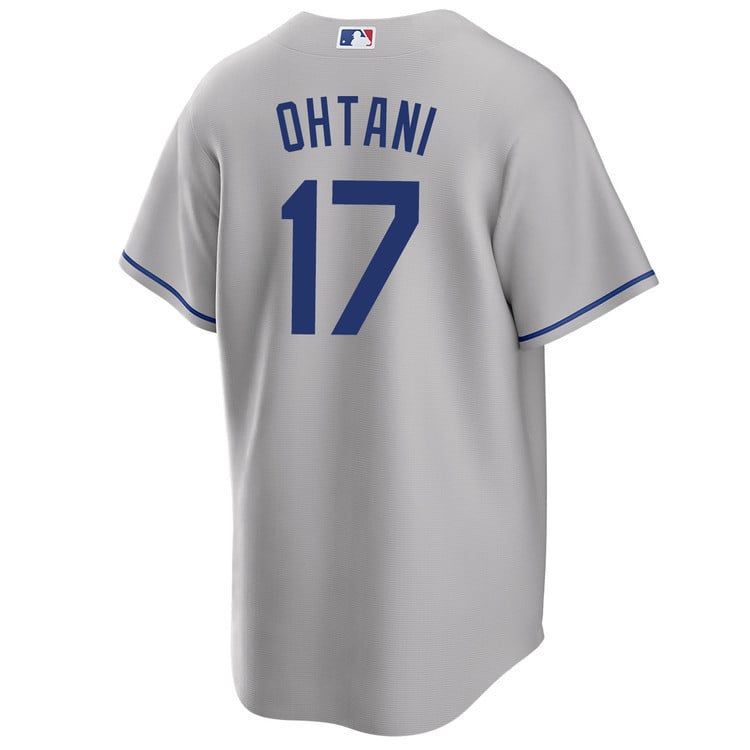 Shohei Ohtani 17 Los Angeles Dodgers Road Jersey - Men Gray Jersey