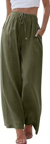 🎁Limited time 50% OFF⏳💟Summer Cotton Linen Wide leg Women's Pants✨