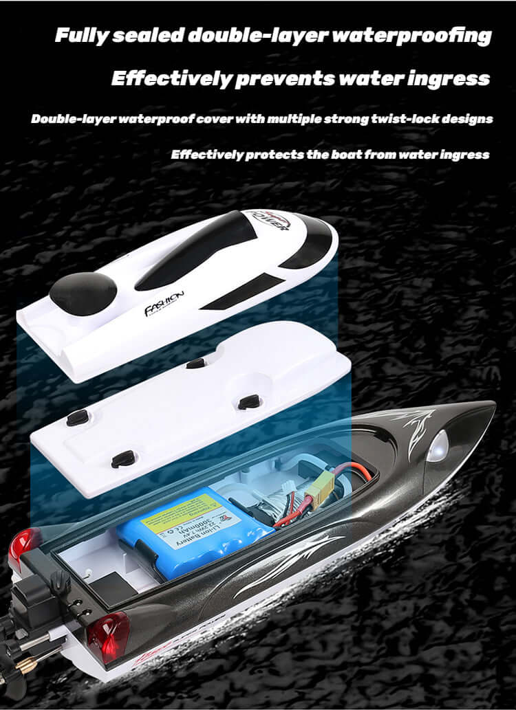 HJ806 High-Speed RC Racing Boat with Water Cooling