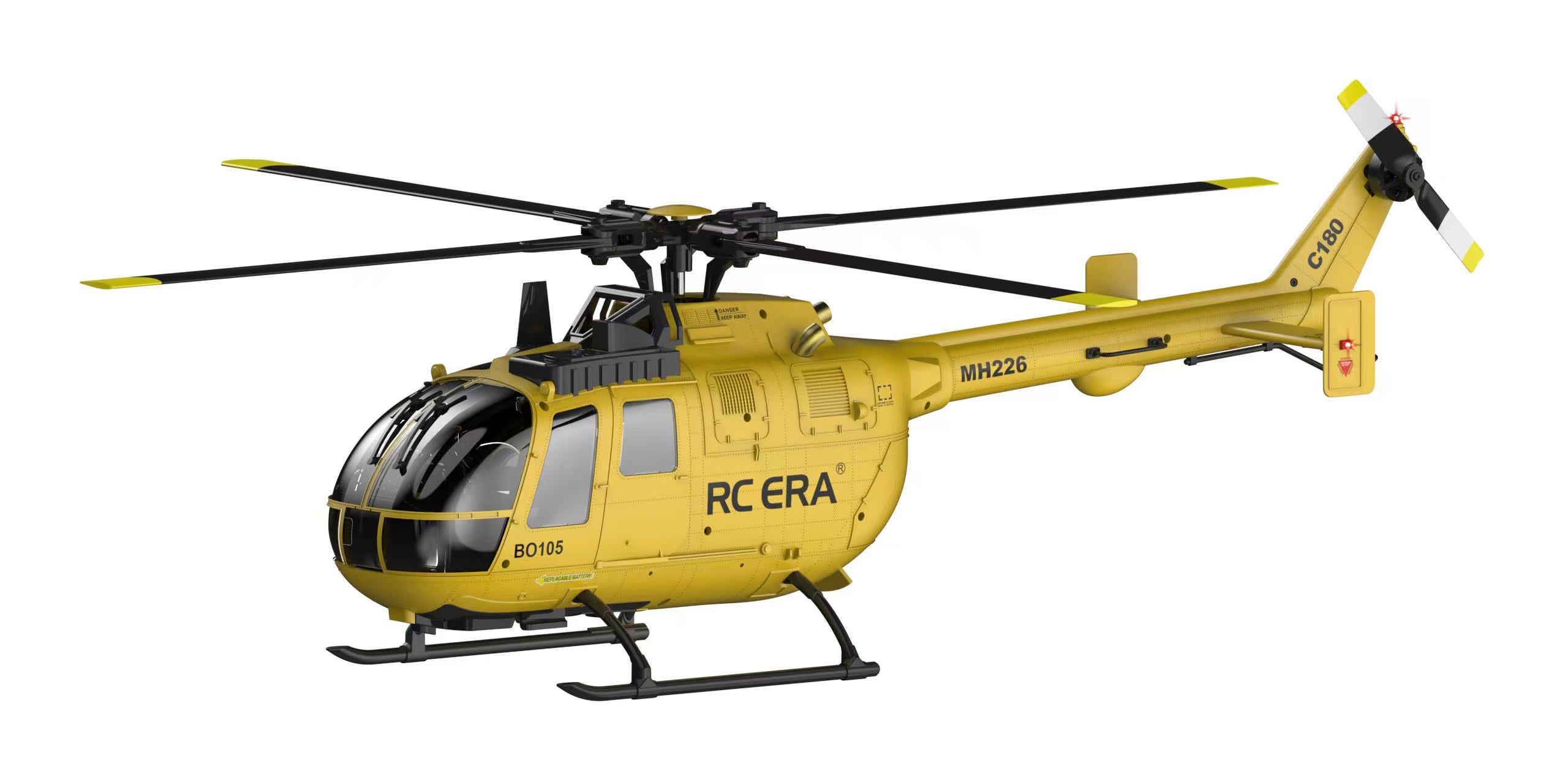 RC ERA C180 1:25 Scale BO105 6-Channel Brushless RC Helicopter (3D Stunt Edition)