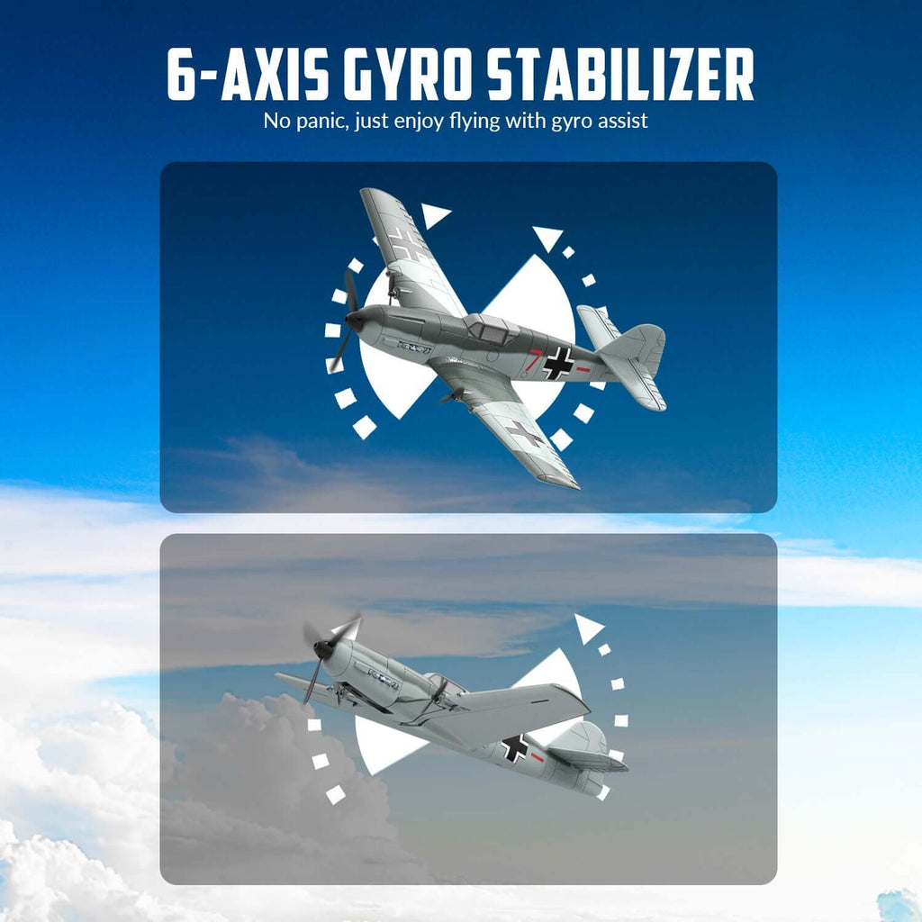 Volantex RC BF109 E 3CH RTF w/ Gyro, EPP, Grey, Beginner-Friendly