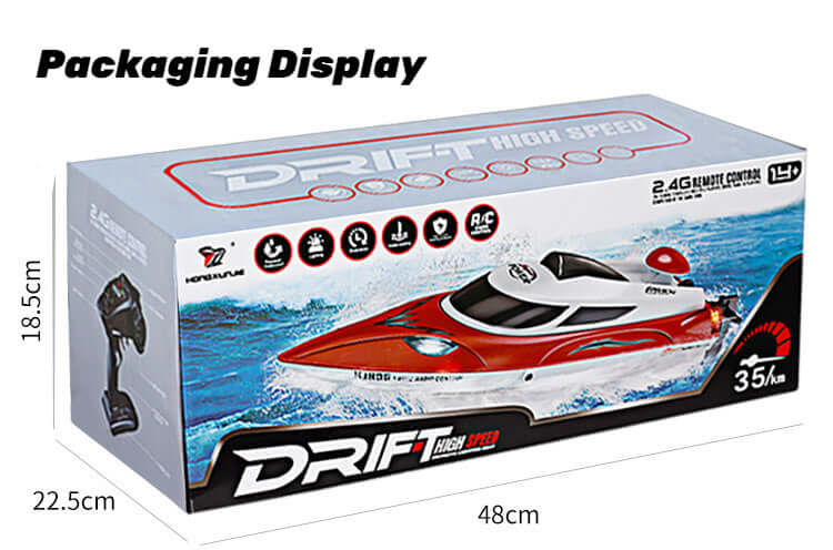 HJ806 High-Speed RC Racing Boat with Water Cooling